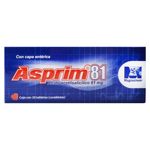 Productos Similares a ASPRIM 81MG 30TAB
