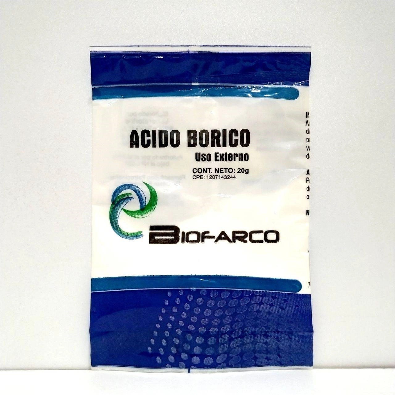 Ácido Bórico - Polvo 10 Gr
