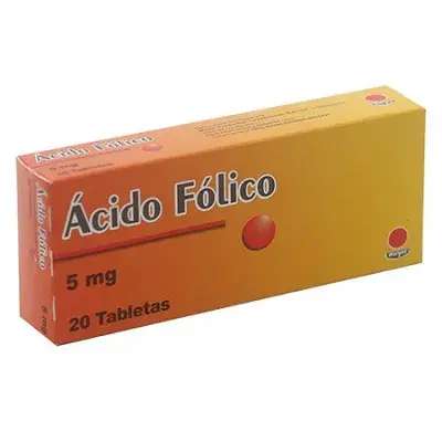 ACIDO FOLICO 5 mg CAJA x 30 TABLETAS